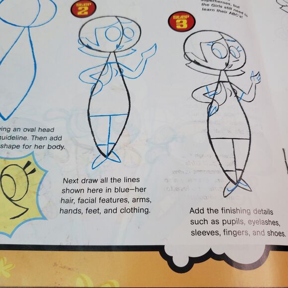 Powerpuff Girls (Warner Bros. How to Draw Books) Paperback 2001 Cartoon Network - Picture 7 of 13